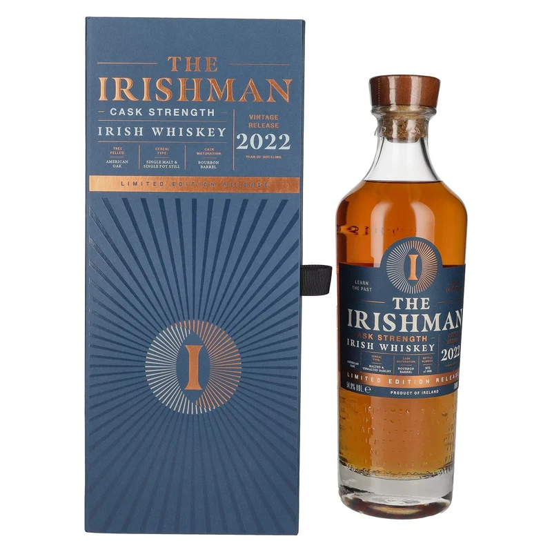 The Irishman Irish Whiskey Cask Strength Limited Edition Release 2022 54,9% Vol. 0,7l in Geschenkbox