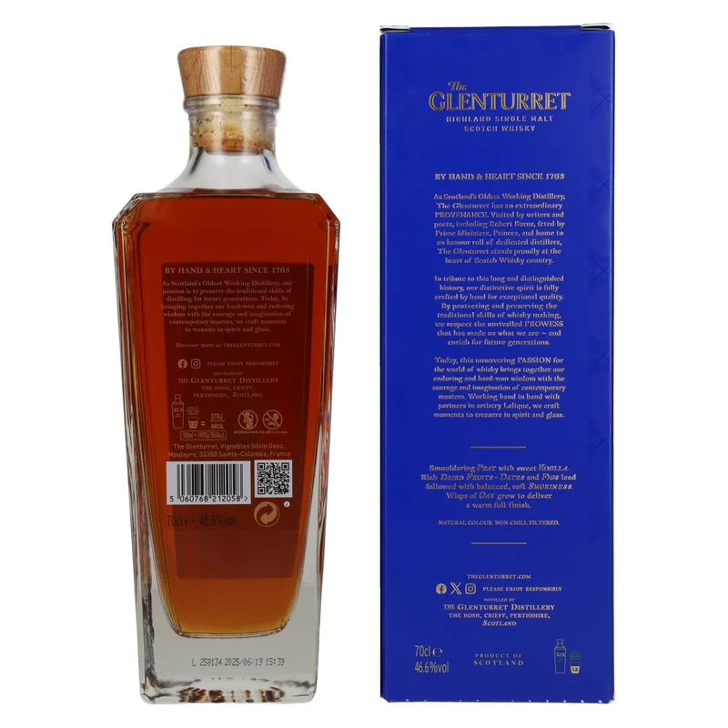 The Glenturret 10 Years Old PEAT Smoked Release 2025 46,6% Vol. 0,7l in Geschenkbox