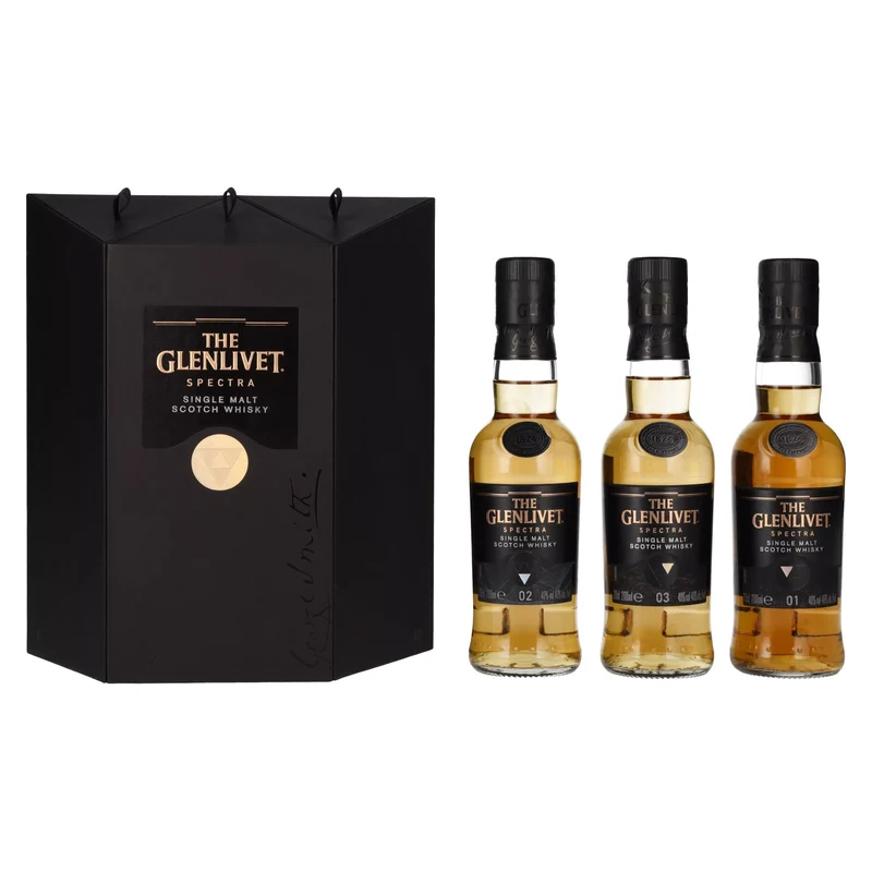 The Glenlivet SPECTRA Single Malt Scotch Whisky 40% Vol. 3x0,2l in Geschenkbox