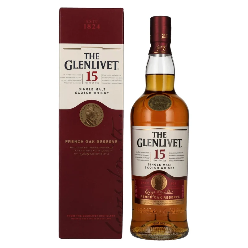 The Glenlivet 15 Years Old FRENCH OAK RESERVE 40% Vol. 0,7l in Geschenkbox