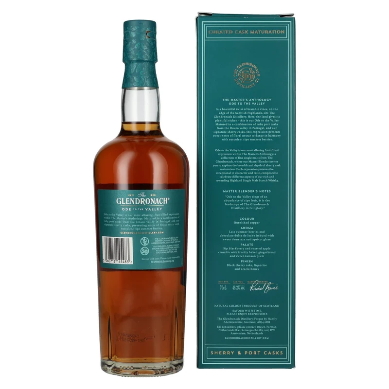 The GlenDronach ODE TO THE VALLEY Highland Single Malt 46,2% Vol. 0,7l in Geschenkbox