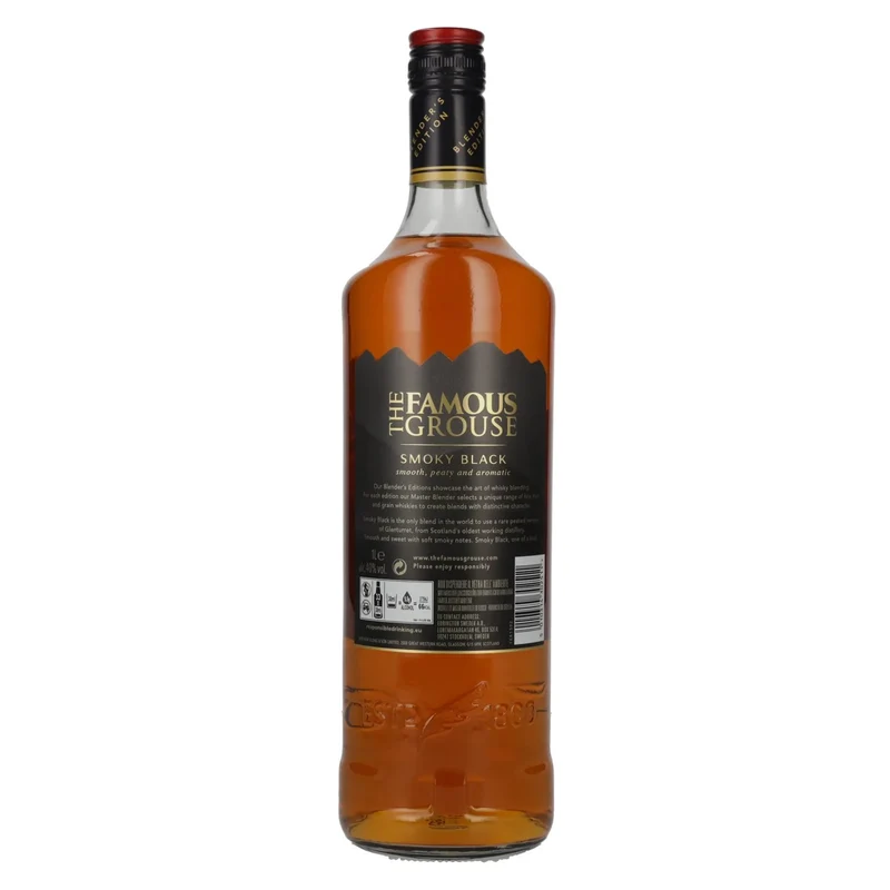 The Famous Grouse SMOKY BLACK Blended Scotch Whisky 40% Vol. 1l