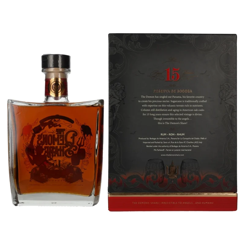 The Demon's Share 15 Years Old Spirit Drink Reserva de Bodega 43% Vol. 0,7l in Geschenkbox