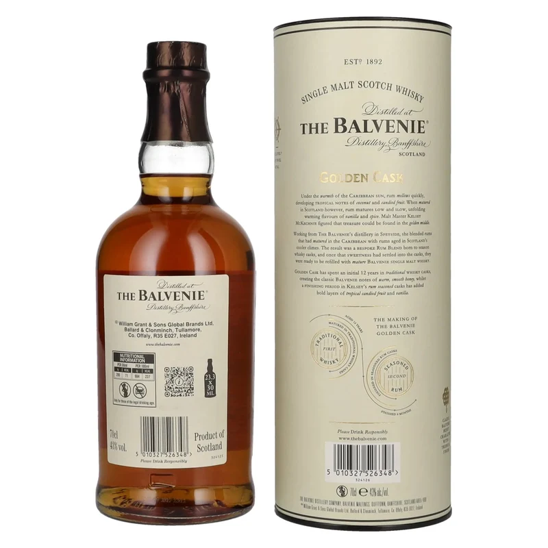 The Balvenie 12 Years Old Golden Cask 43% Vol. 0,7l in Geschenkbox