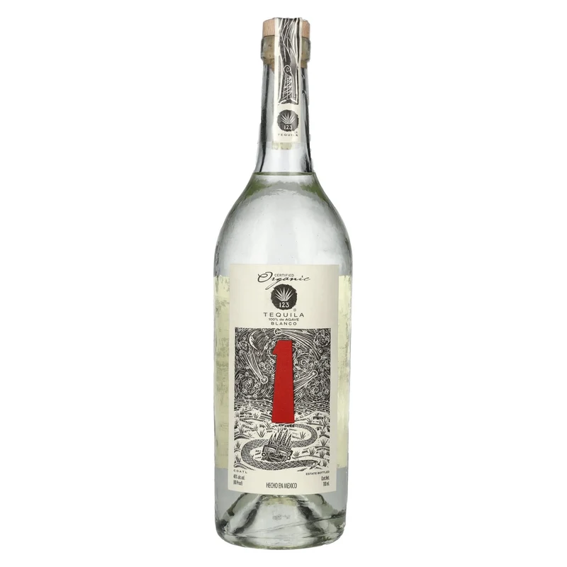 Tequila 123 UNO Blanco 100% de Agave Organic 40% Vol. 0,7l