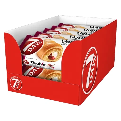 7 Days Croissant Double Vanille Kirsch 10 Stück im Karton