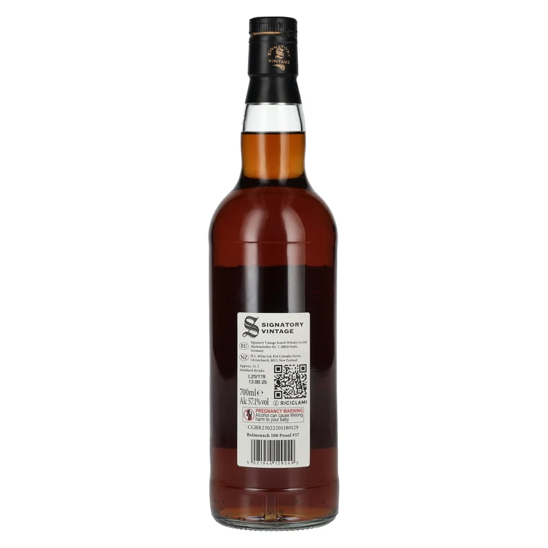 Signatory Vintage 100 Proof Edition BALMENACH 9 Years Old Single Malt #57 2016 57,1% Vol. 0,7l