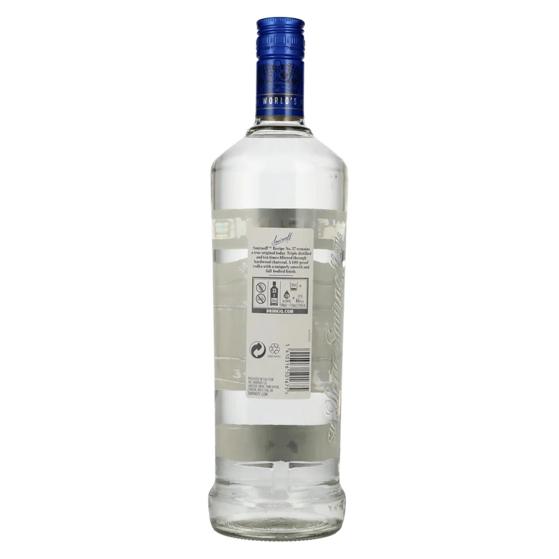 Smirnoff Triple Distilled 100 PROOF Vodka Blue Label 50% Vol. 1l