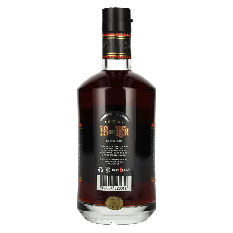 SKID ROW 18 and Life 35th Anniversary Ultra Premium Rum 45% Vol. 0,7l