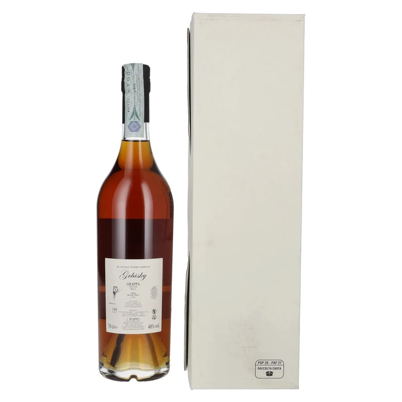 Silver Seal Grappa Riserva Single Speyside Whisky Cask 2023 40% Vol. 0,7l in Geschenkbox