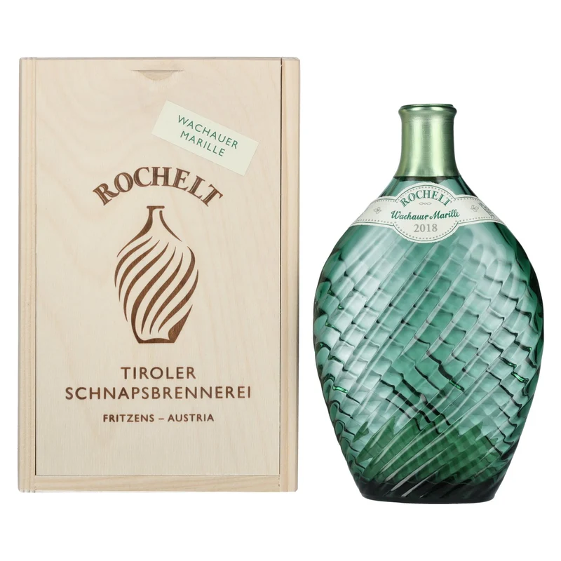 Rochelt Wachauer Marille 2018 50% Vol. 0,35l in Holzkiste