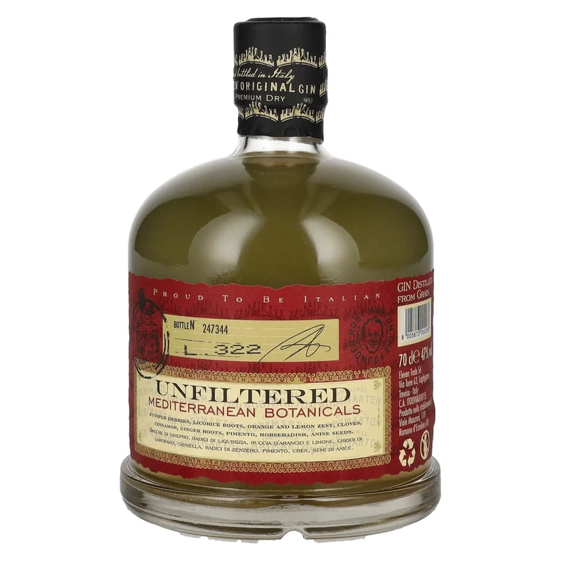 Roby Marton Gin Original Italian Premium Dry 47% Vol. 0,7l