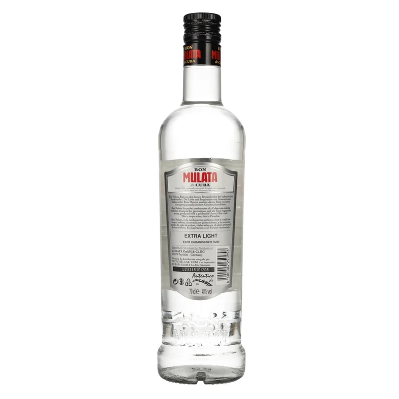 Ron Mulata de Cuba Extra Light 40% Vol. 0,7l