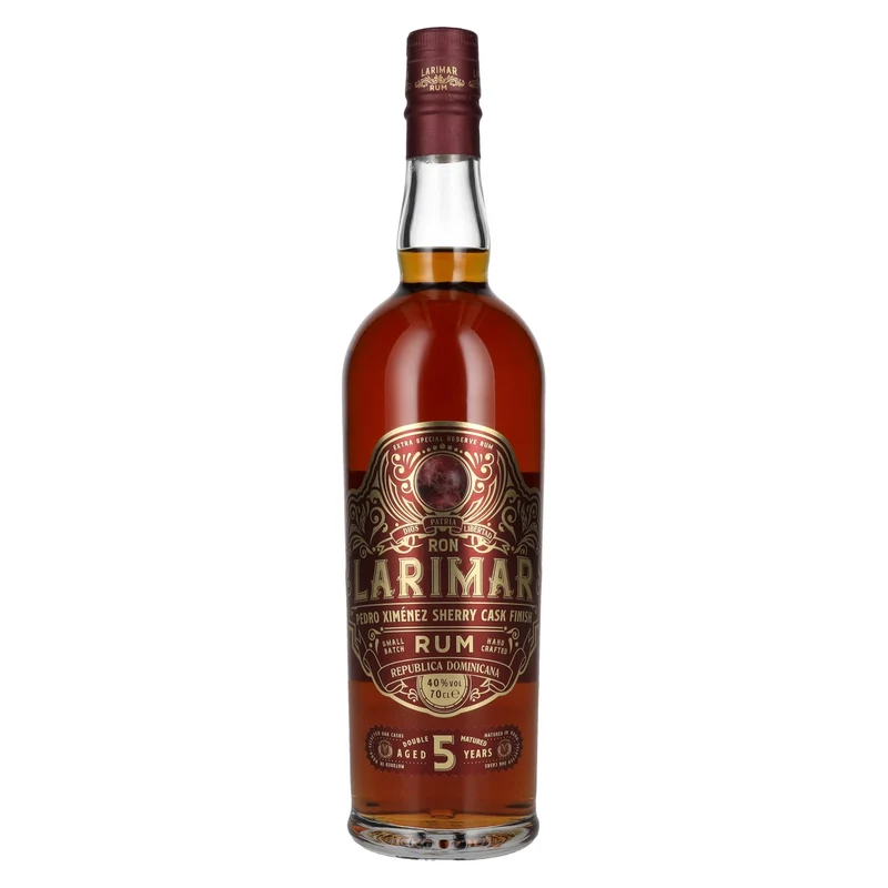 Ron Larimar 5 Years Old Small Batch Rum Pedro Ximénez Sherry Cask Finish 40% Vol. 0,7l