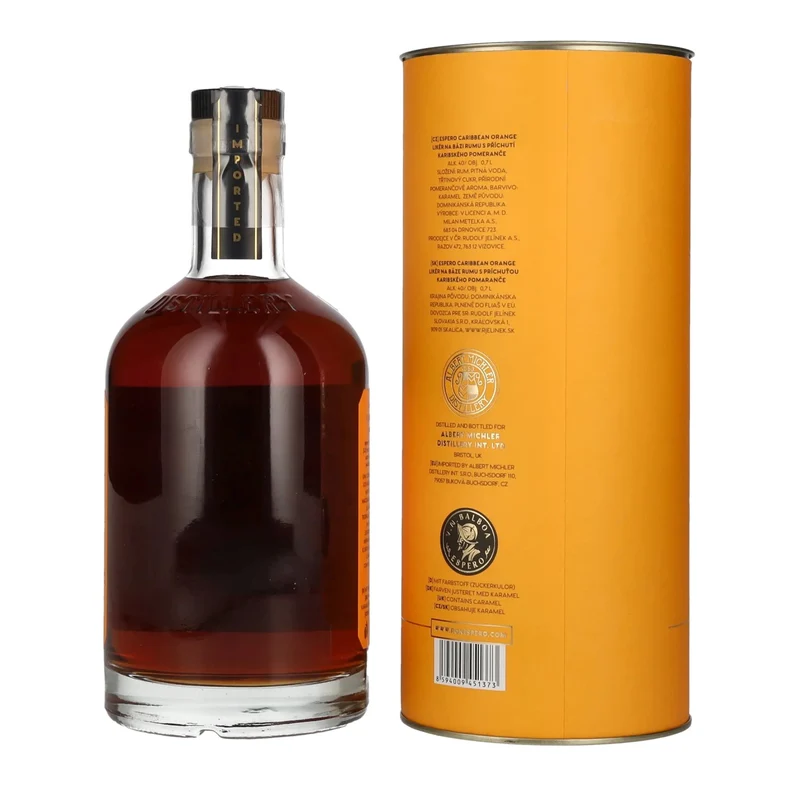 Ron Espero Caribbean Orange & Rum Liqueur 40% Vol. 0,7l in Geschenkbox