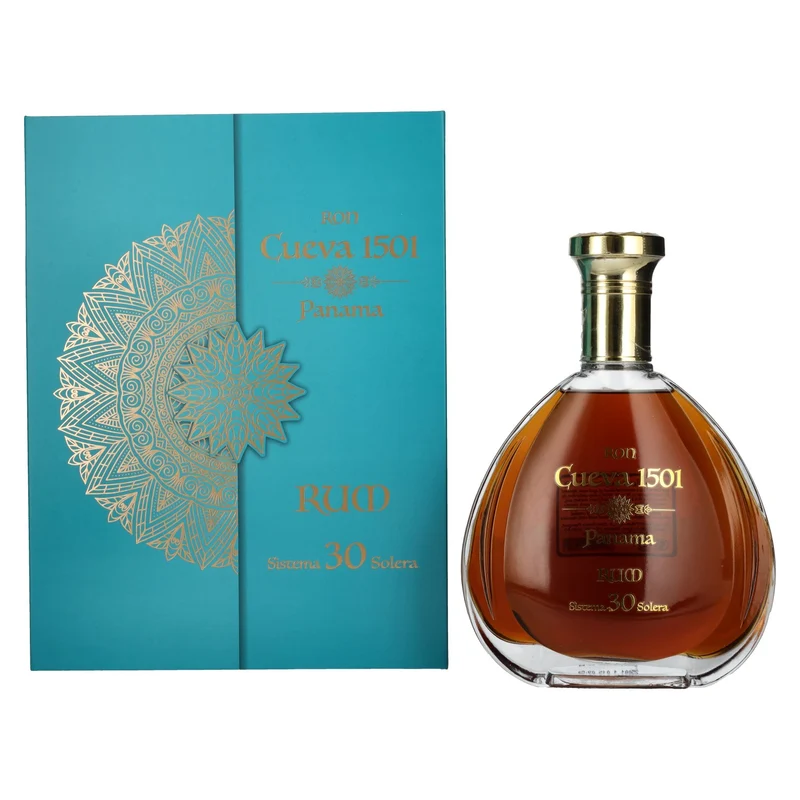 Ron Cueva 1501 Sistema 30 Solera Panama Rum 40% Vol. 0,7l in Geschenkbox