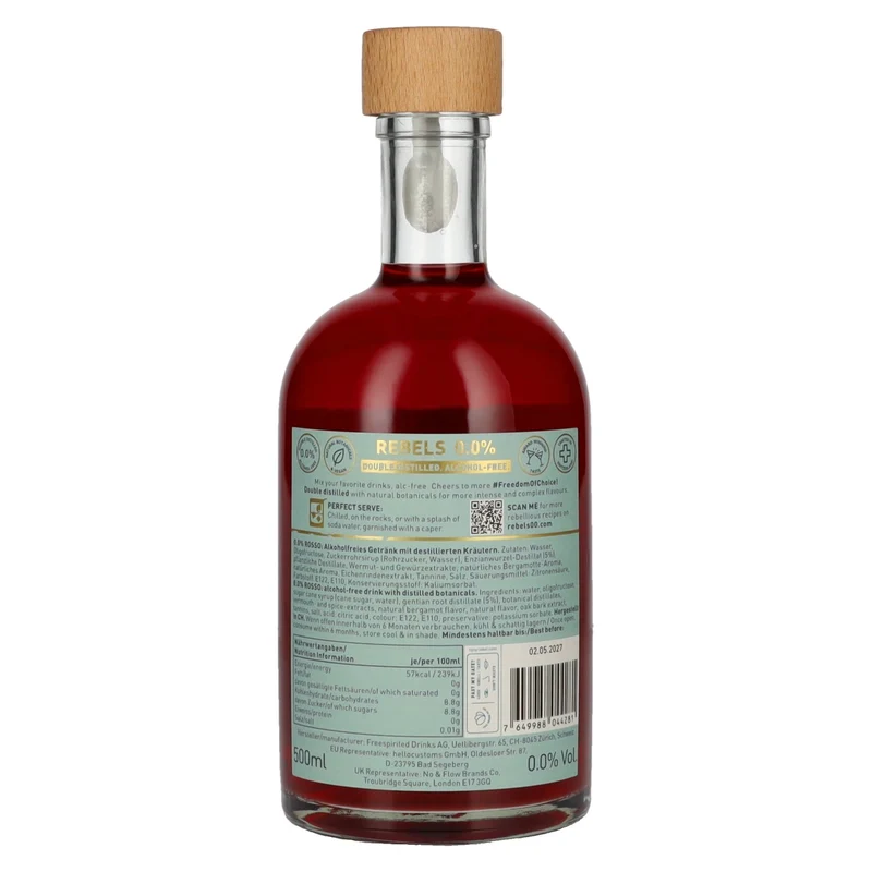 Rebels 0.0% Cheers Revolution Rosso Alcohol-Free 0,5l