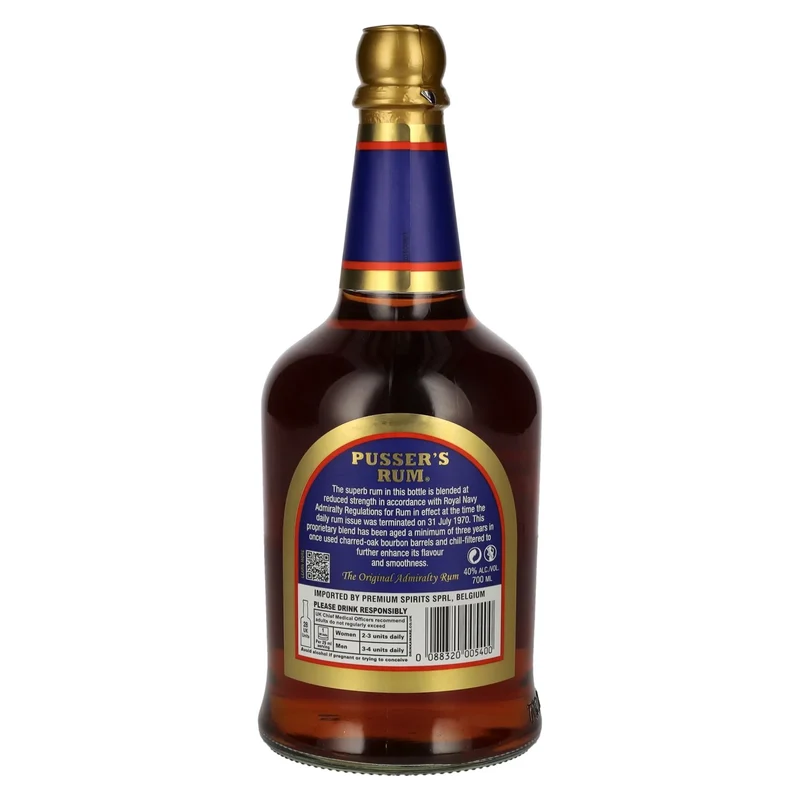Pusser's Original Admiralty Rum 40% Vol. 0,7l