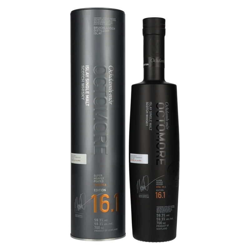 Octomore EDITION: 16.1 Super Heavily Peated Islay Single Malt Release 2025 59,3% Vol. 0,7l in Tinbox