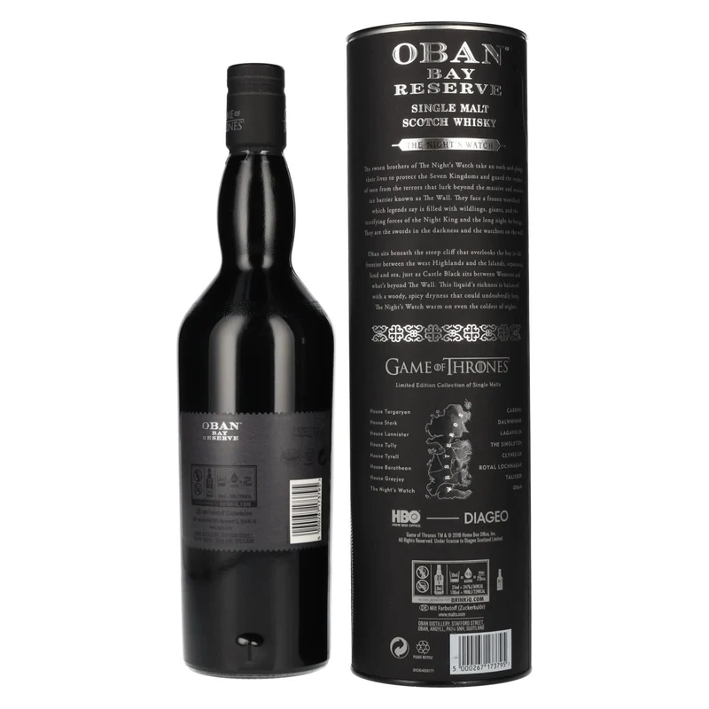 Oban Bay Reserve GAME OF THRONES The Night's Watch 43% Vol. 0,7l in Geschenkbox