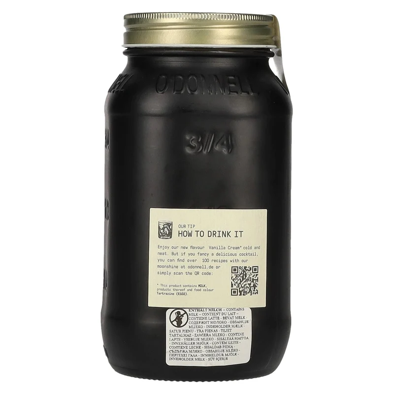 O'Donnell Moonshine VANILLA CREAM Likör 17% Vol. 0,7l