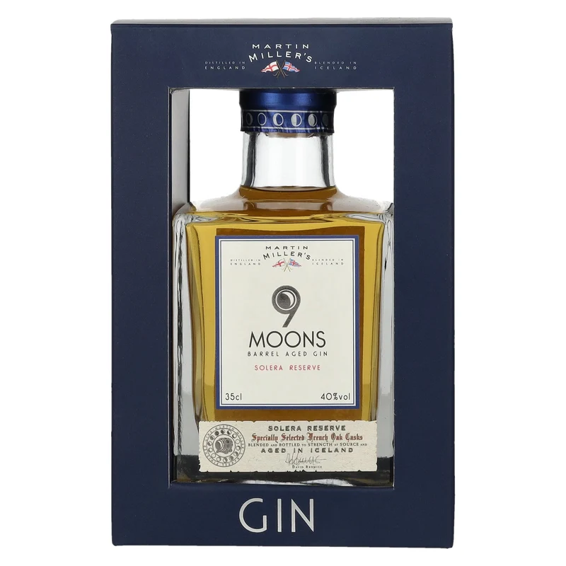 Martin Miller's 9 Moons Solera Reserve Barrel Aged Gin 40% Vol. 0,35l in Geschenkbox