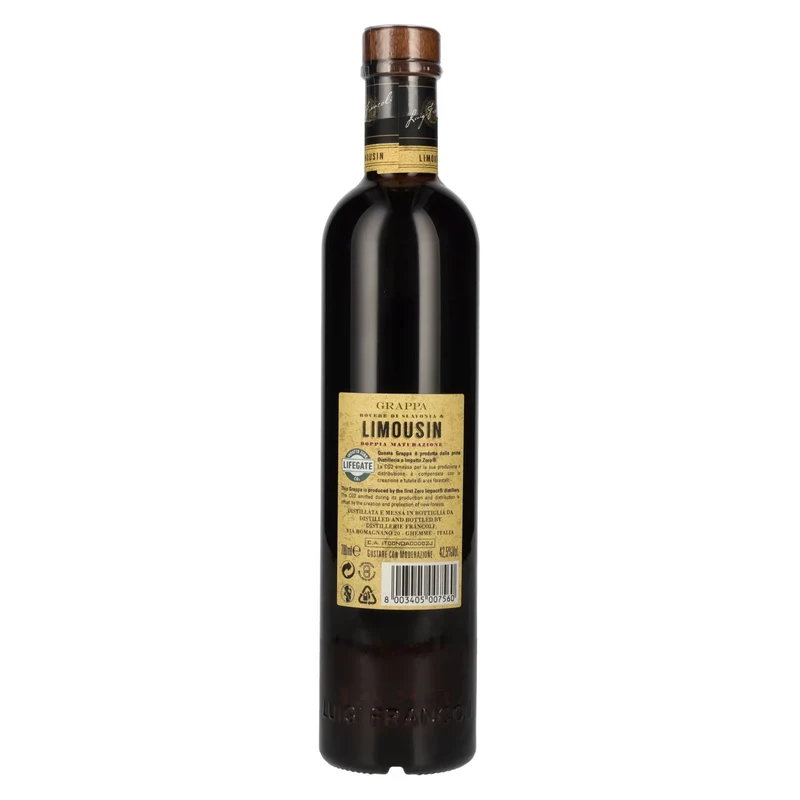 Luigi Francoli Grappa Rovere Di Slavonia & LIMOUSIN 42,5% Vol. 0,7l