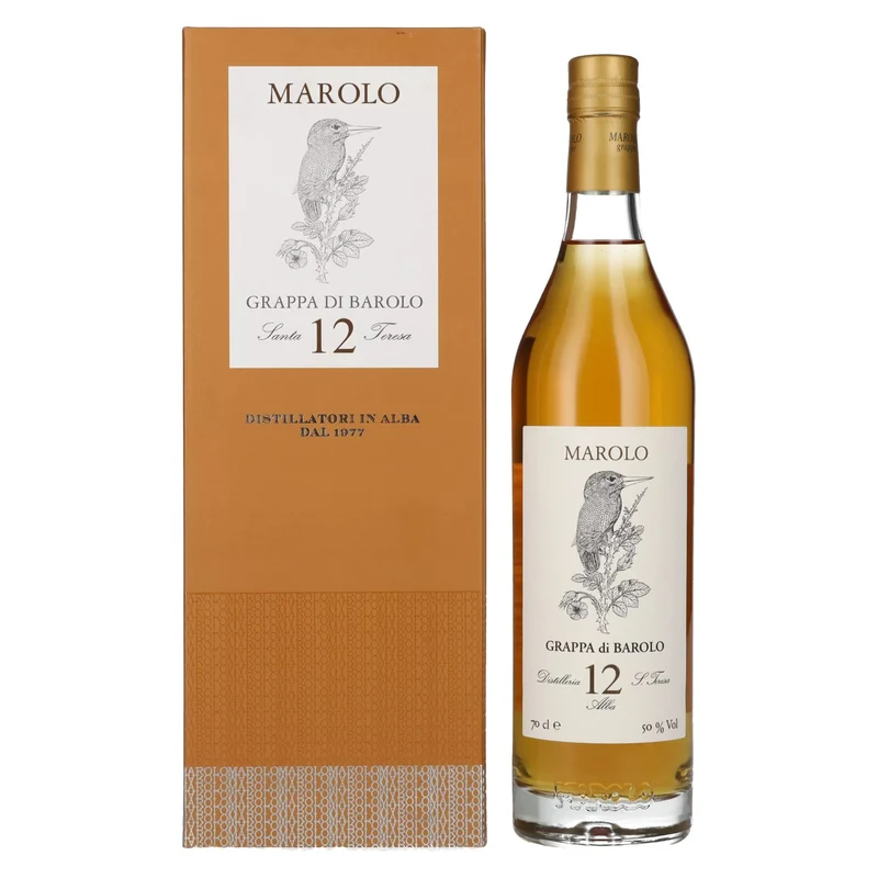 Marolo Grappa di BAROLO 12 Years Old 50% Vol. 0,7l in Geschenkbox