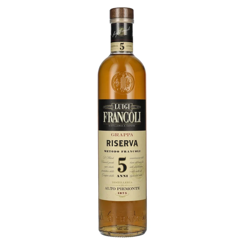 Luigi Francoli Grappa del Piemonte Riserva 5 Anni 41,5% Vol. 0,7l