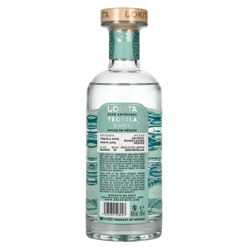 Lokita Tequila Blanco Puro Artesanal 40% Vol. 0,7l