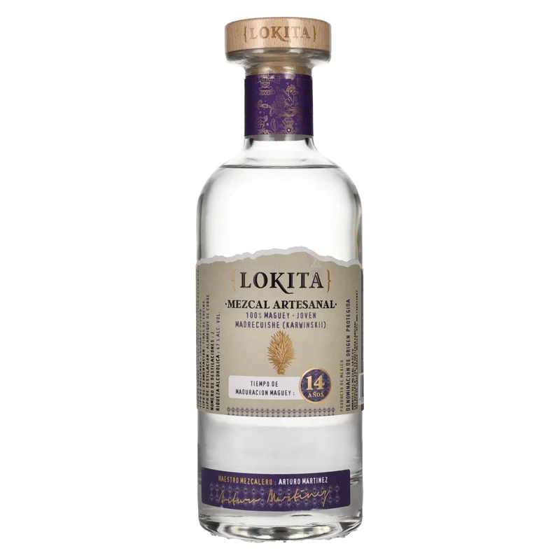 Lokita 14 Años 100% Maguey Mezcal Artesanal 47% Vol. 0,7l