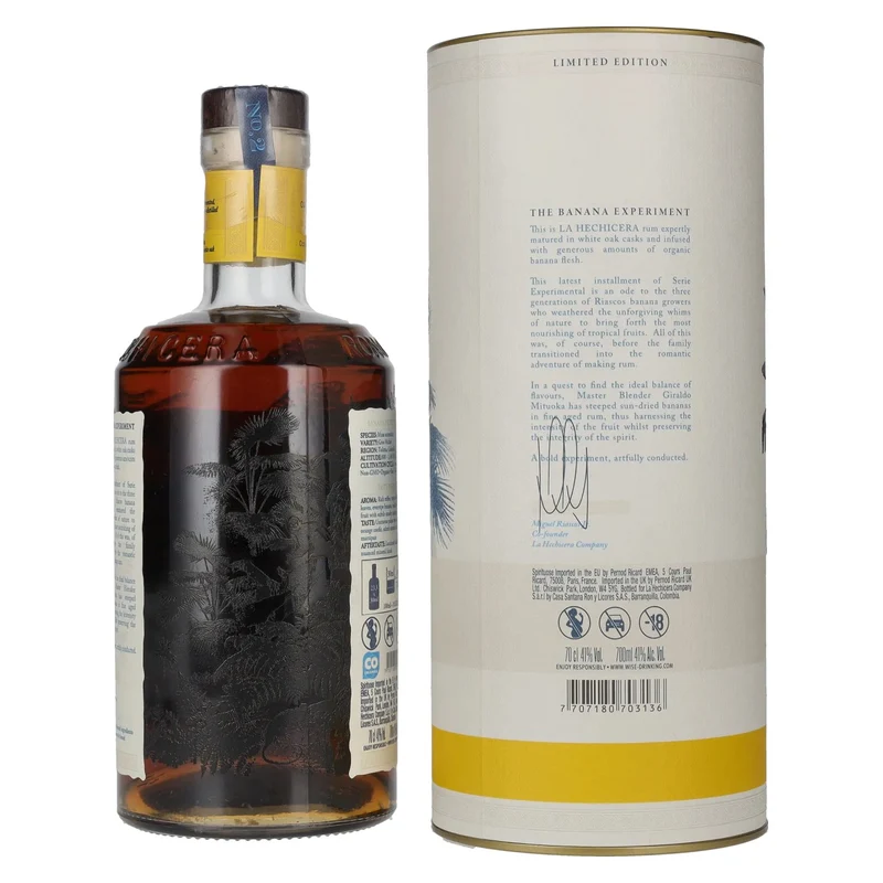 La Hechicera SERIE EXPERIMENTAL No. 2 BANANA-INFUSED 41% Vol. 0,7l in Geschenkbox