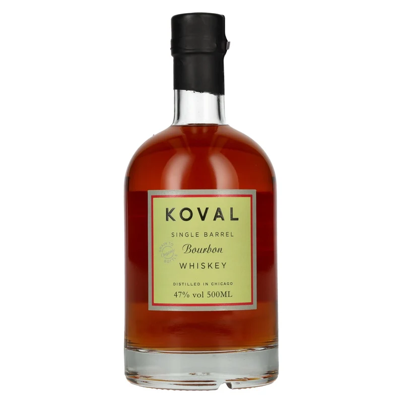 Koval BOURBON Single Barrel Whiskey 47% Vol. 0,5l