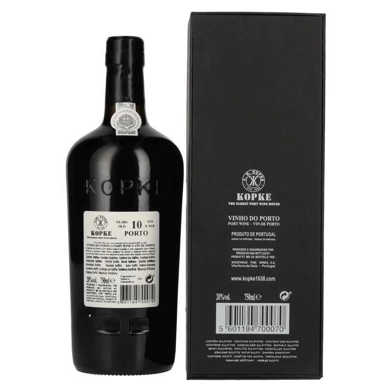 Kopke 10 Years Old TAWNY Porto 20% Vol. 0,75l in Geschenkbox