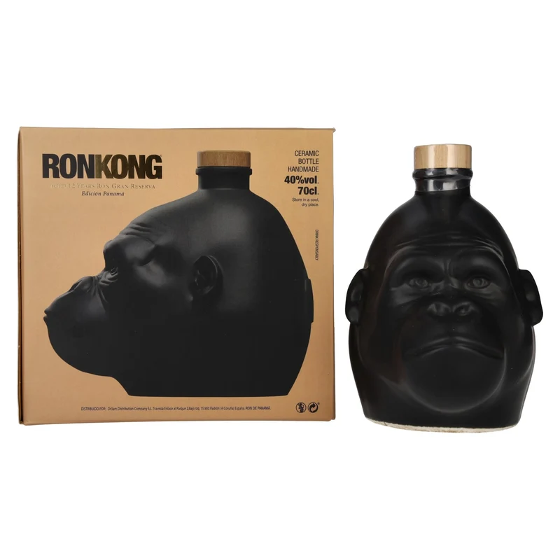 Kong 12 Years Old Rainforest Spiced Rum 40% Vol. 0,7l in Geschenkbox