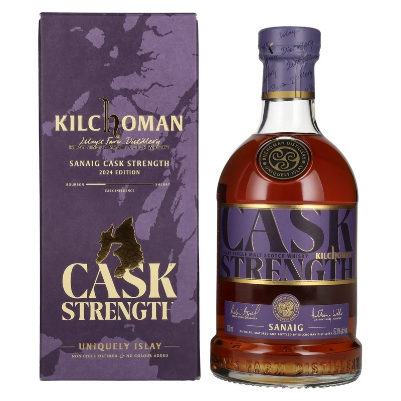 Kilchoman SANAIG CASK STRENGTH Islay Single Malt Scotch Whisky 2024 57,8% Vol. 0,7l in Geschenkbox