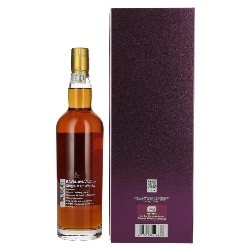 Kavalan PODIUM Single Malt Whisky 46% Vol. 0,7l in Geschenkbox