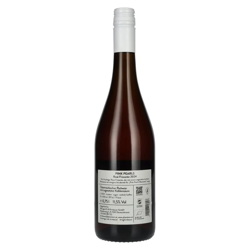 K+K Kirnbauer PINK PEARLS Rosé Frizzante 2024 11,5% Vol. 0,75l