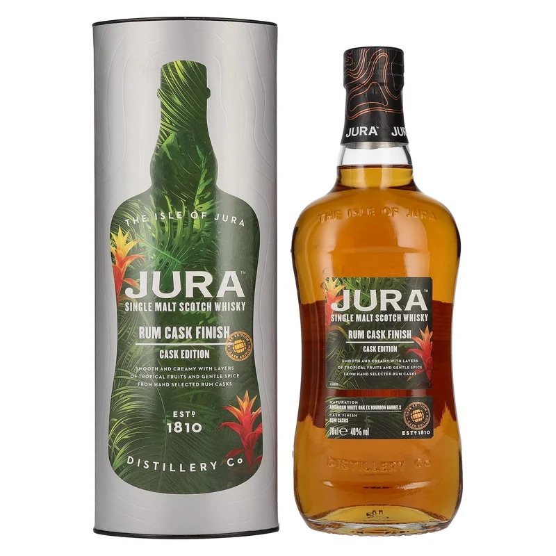 Jura Single Malt Scotch Whisky RUM CASK FINISH 40% Vol. 0,7l in Geschenkbox