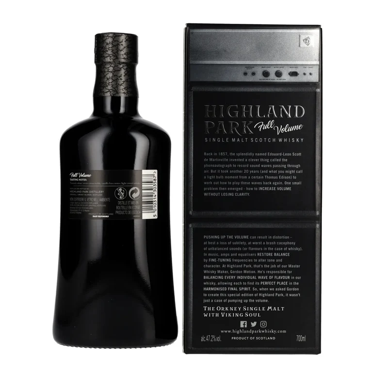 Highland Park FULL VOLUME 1999/2017 Single Malt Scotch Whisky 47,2% Vol. 0,7l in Geschenkbox