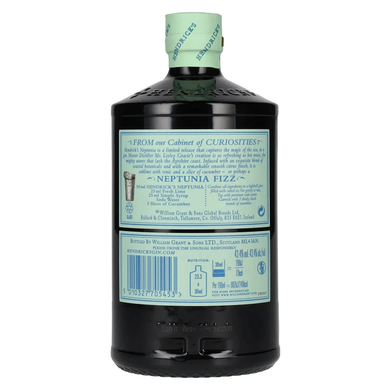 Hendrick's Gin NEPTUNIA Limited Release 43,4% Vol. 0,7l