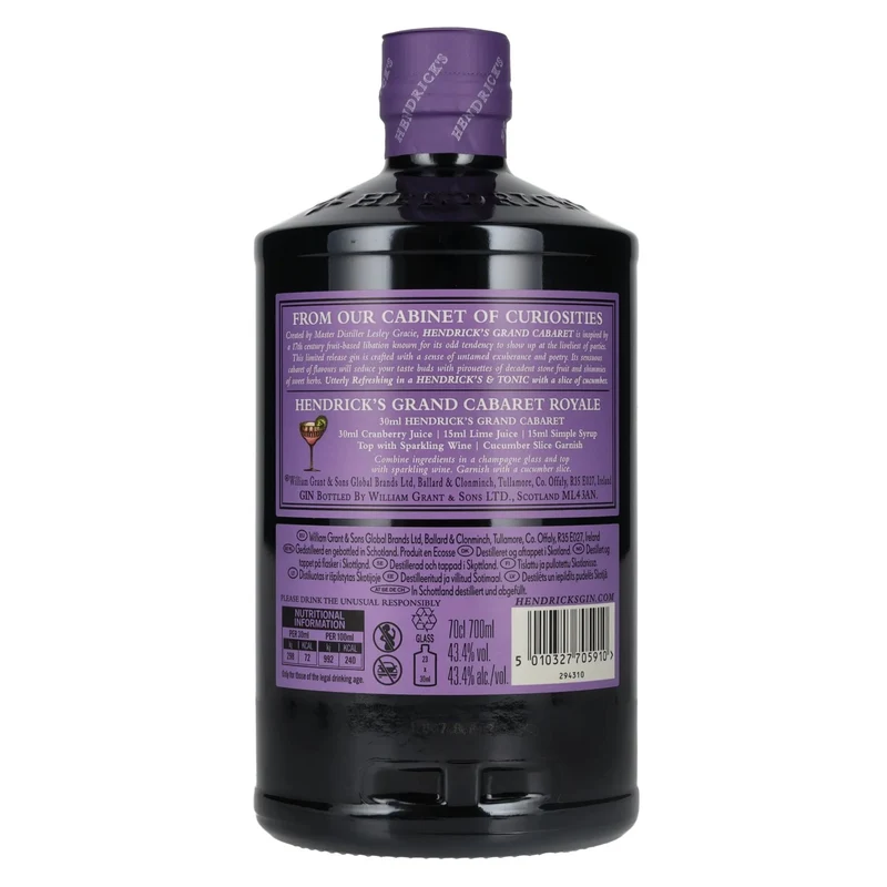 Hendrick's Gin GRAND CABARET 43,4% Vol. 0,7l