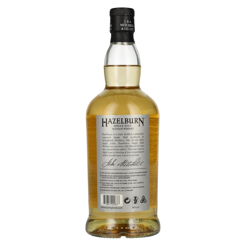 Hazelburn 10 Years Old Campbeltown Single Malt Scotch Whisky 46% Vol. 0,7l