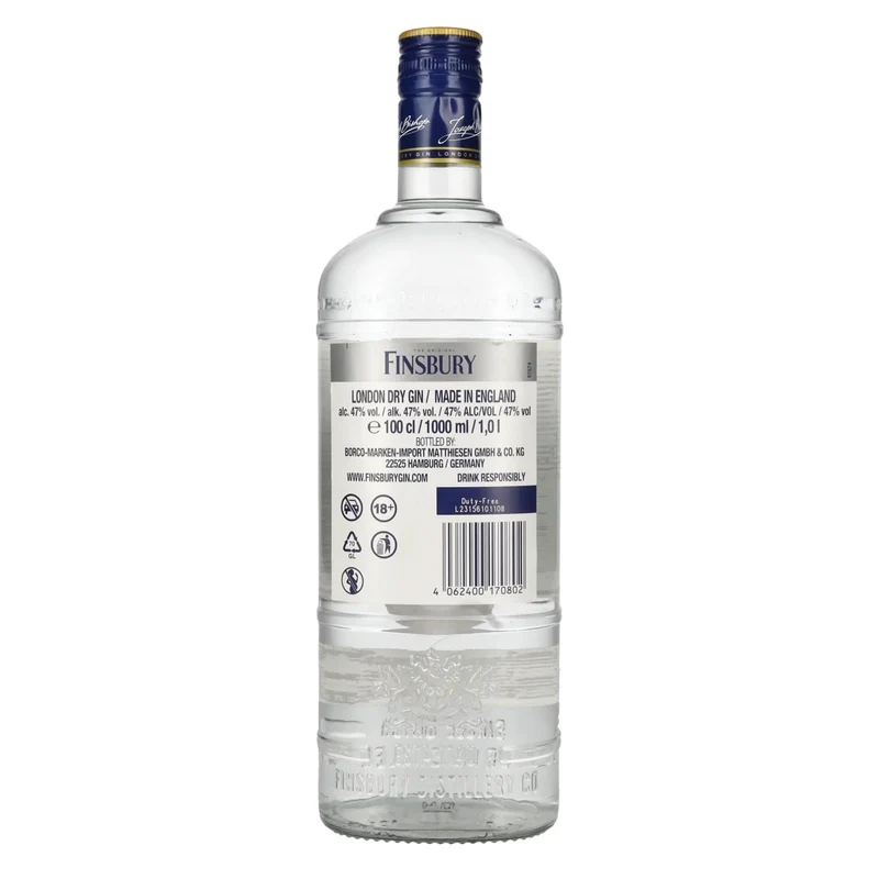 Finsbury 47 London Dry Gin Platinum Edition 47% Vol. 1l