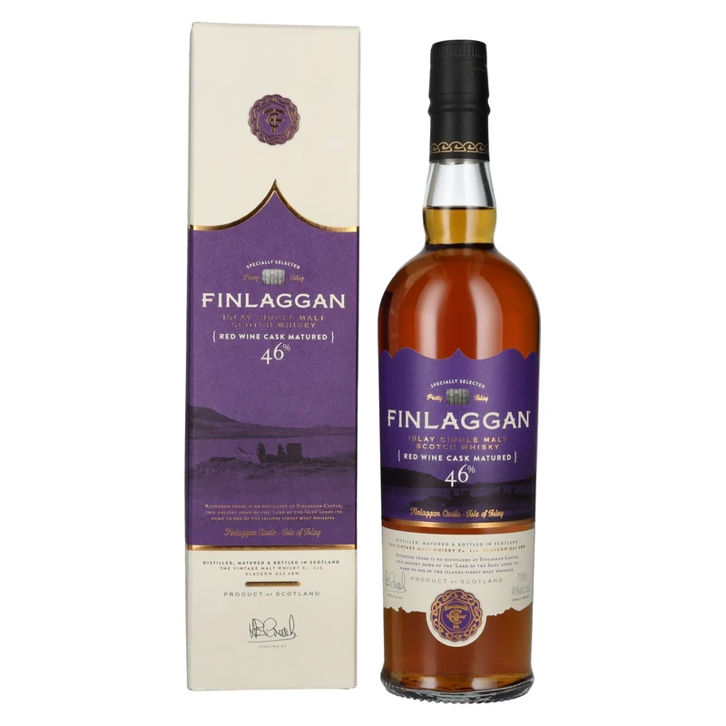 Finlaggan RED WINE CASK MATURED Islay Single Malt Whisky 46% Vol. 0,7l in Geschenkbox