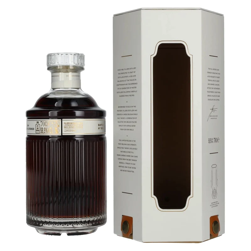 Filliers Sherry Cask Belgian Single Malt Whisky Cask Strength Limited Release 58,5% Vol. 0,7l in Geschenkbox