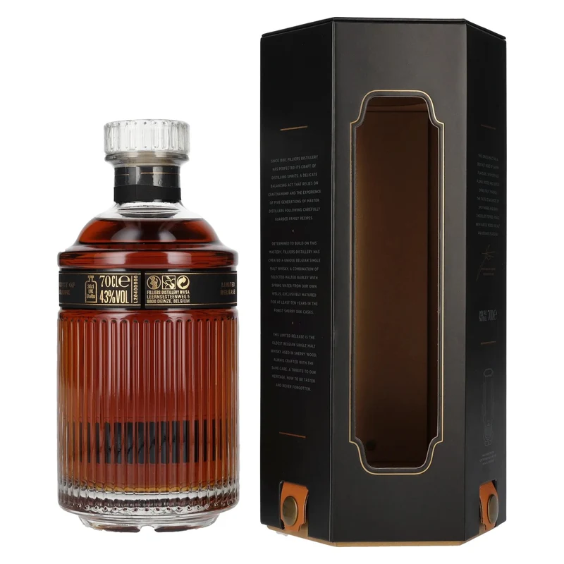 Filliers 10 Year Old Belgian Single Malt Whisky 43% Vol. 0,7l in Geschenkbox