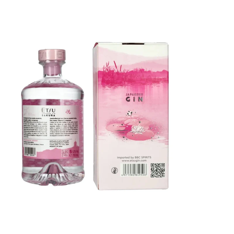 Etsu Japanese SAKURA Gin 43% Vol. 0,7l in Geschenkbox