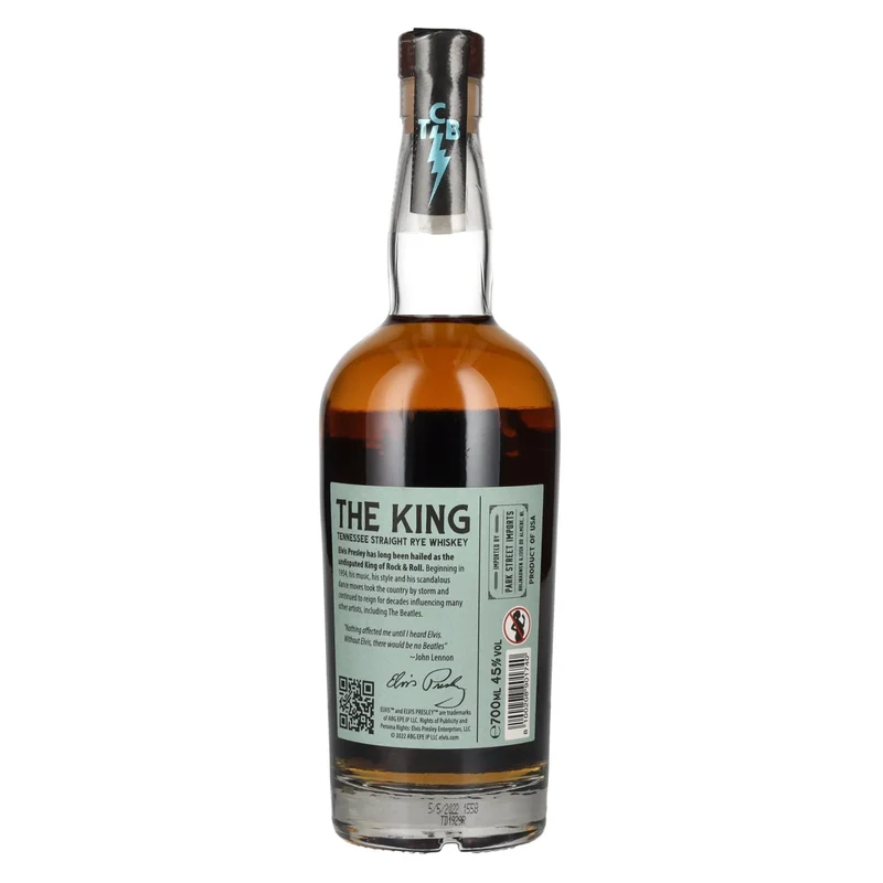 Elvis THE KING Straight RYE Whiskey 45% Vol. 0,7l
