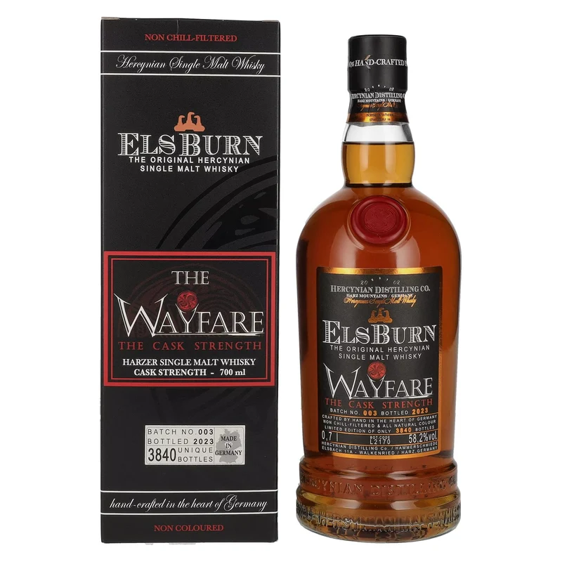 Elsburn WAYFARE The Cask Strength Batch No. 003 2023 58,2% Vol. 0,7l in Geschenkbox